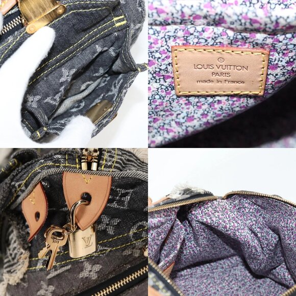 LOUIS VUITTON Monogram Denim Patchwork Speedy 30 Bag Gray M95381 LV Auth ki5785M - Picture 13 of 15